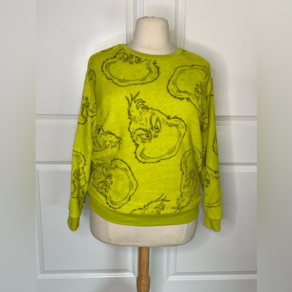 Christmas Grinch 2X Fuzzy Sweatshirt - Picture 1 of 7